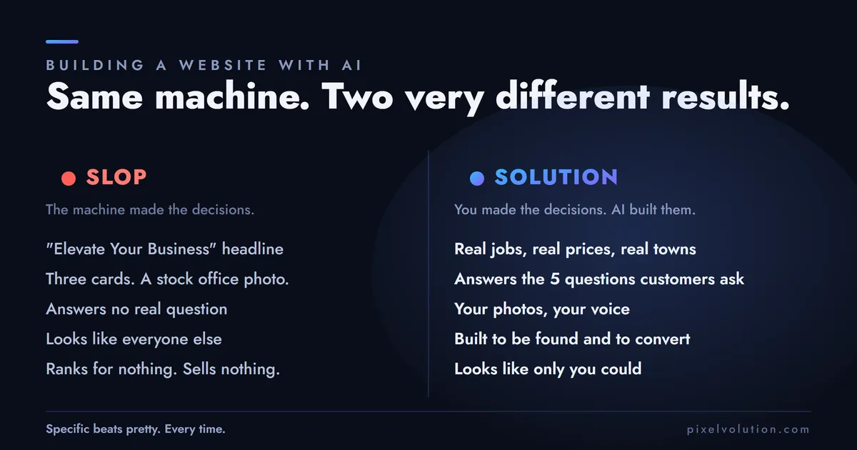 Slop or Solution? The Honest Guide to Building a Website With AI