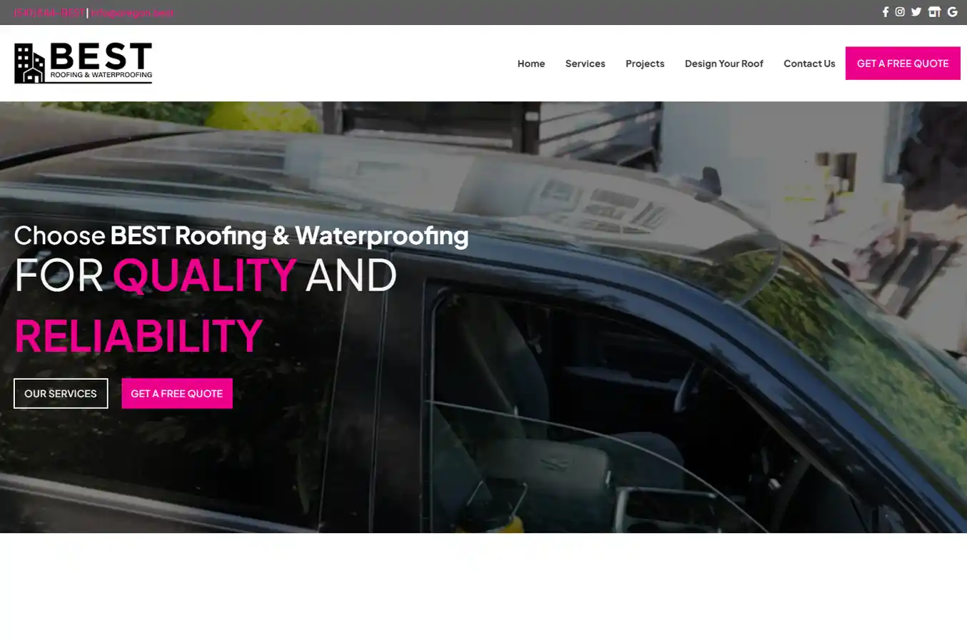 Best Roofing Oregon website