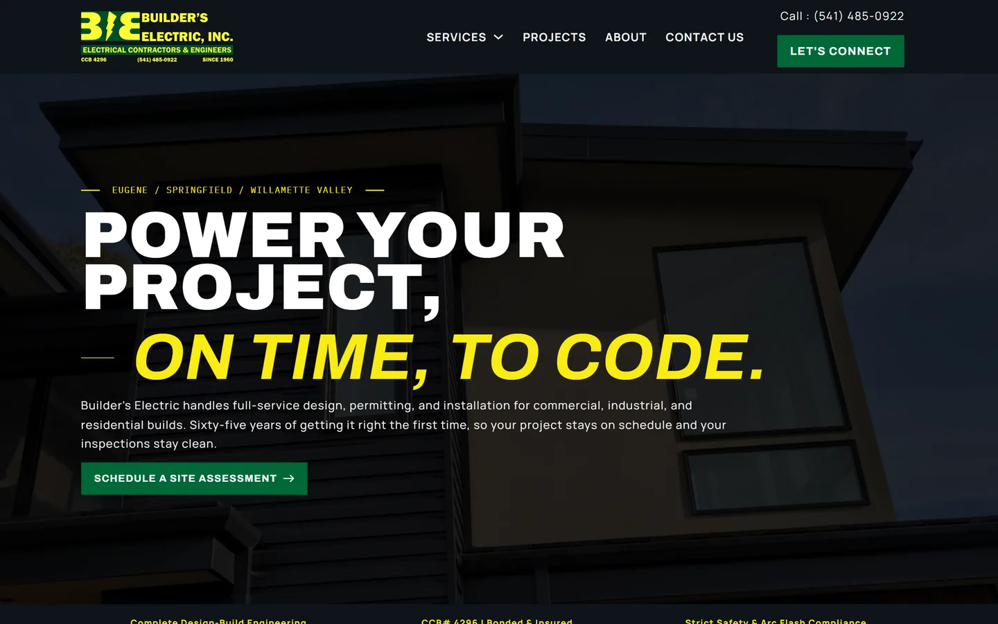 Builder's Electric website