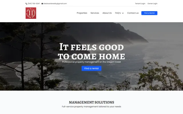 EL Edwards Property Management website