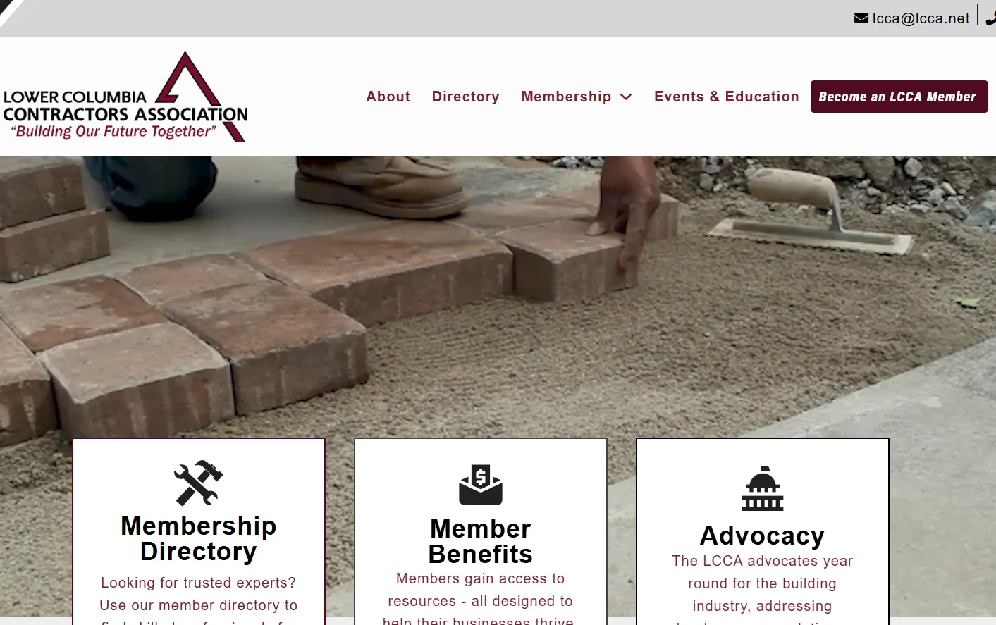 LCCA (Lower Columbia Contracts Association) website