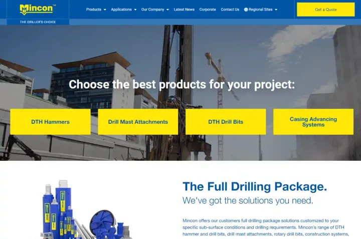 Mincon website