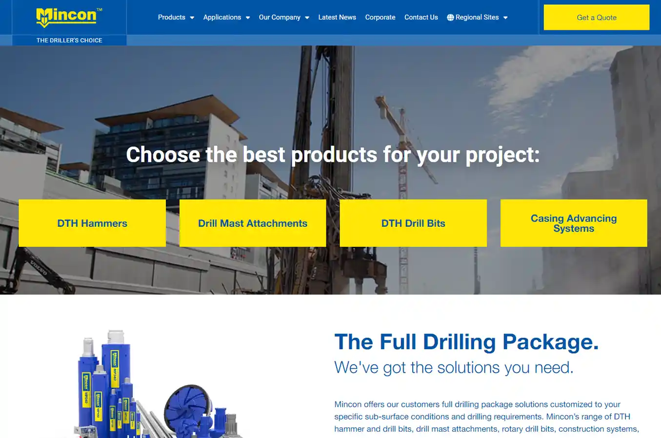 Mincon website
