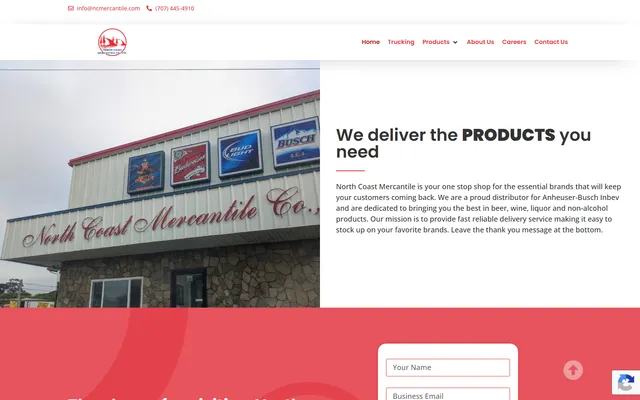 North Coast Mercantile website