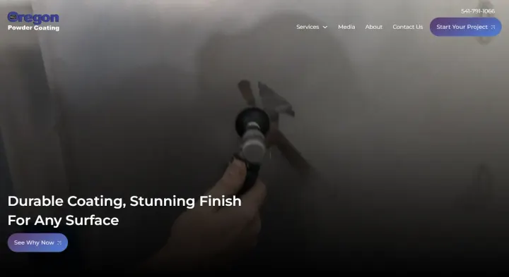 Oregon Powder Coating website