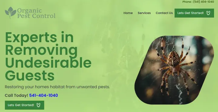 Organic Pest Tech website