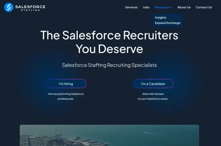 The Salesforce Recruiter website